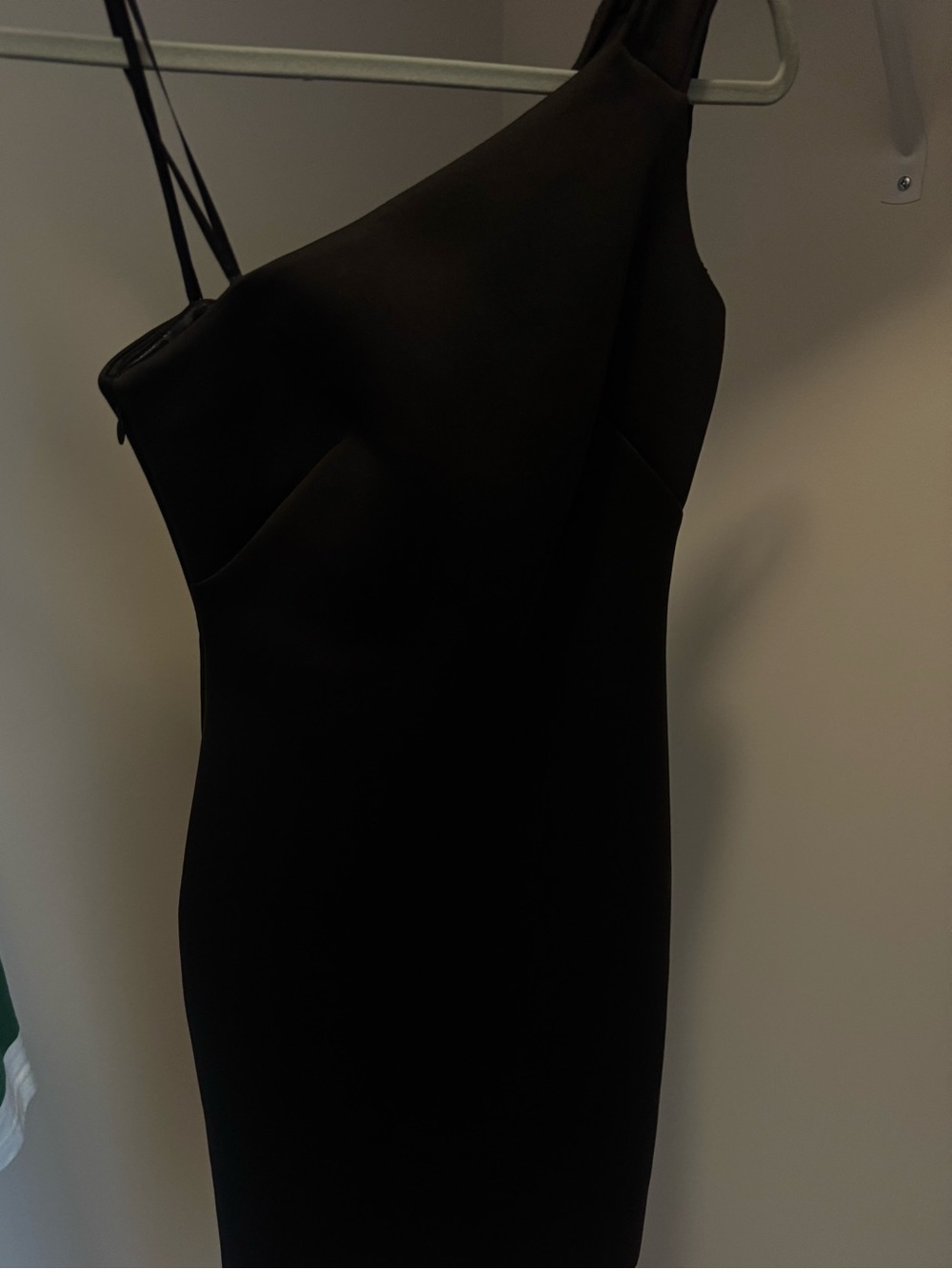 Eliza J Black One-Shoulder Sheath Dress